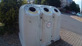 Как и куда выкидывать стеклянные бутылки в Германии. ВИДЕО