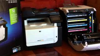 HP Laserjet Pro CM1415FN printer and my old Hp 3600n laserjet