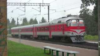 Дизель-поезд ДР1А-289 в о.п. Павильнис / DR1A-289 DMU at Pavilnys stop