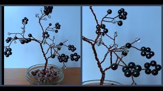 Wire tree tutorial / Дерево из бусин своими руками