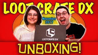 UNBOXING! Loot Crate DX November 2017 - UNITE -  #JusticeLeague #Nickelodeon