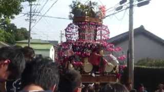 2014年10月12日 袋井 浅羽 芝八幡神社 祭 東栄車 宮入