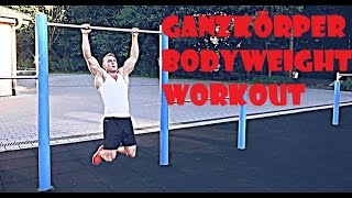 GANZKÖRPER Workout für Anfänger - Muskelaufbau ohne Geräte (Calisthenics)!