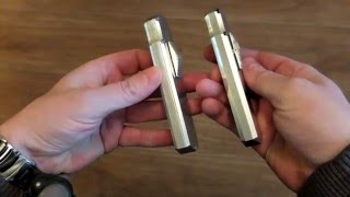 Фронтальный выкидной нож. Дюраль.  Серийный и предсерийный корпуса.