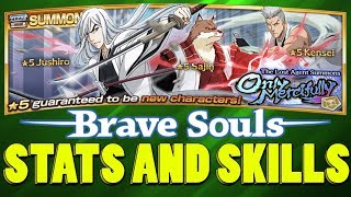 NEW Sajin / Jushiro / Kensei STATS and SKILLS! [Bleach Brave Souls]