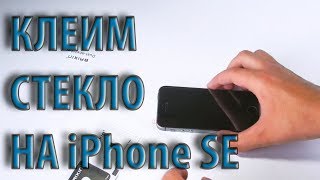 Клеим защитное стекло на iPhone SE. Все очень просто! / Phleyd