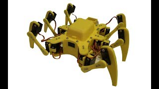 3D Printed micro servo hexapod