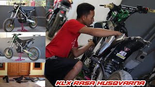 Modifikasi Motor Trail KLX 150 Body Set Husqvarna