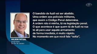Witzel autoriza PM a abater criminosos com fuzil no Rio