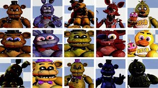 Accurate FNaF 1 Models in Five Nights at Freddy's (FNAF 2019)