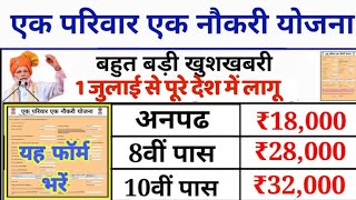 एक परिवार एक नौकरी योजना 2020 Apply online || ek parivar ek sarkari naukri Yojana || Govt jobs 2020