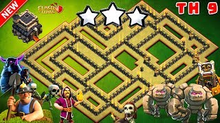 TH9 War Base 2018 Vs Anti Everything | Anti Bowler+Anti Miner+Anti Valkyrie With Replays