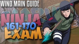 NEW NINJA EXAM GUIDE 161- 165 -170 FOR WIND MAIN - NARUTO ONLINE