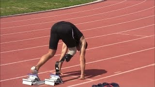 Amputee Runner 400 Meter Race FAST - @Cal State Fulleron