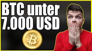 Bitcoin unter 7.000 USD! Sind die Futures Schuld? Bitcoin News