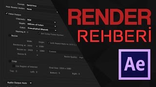 After Effects'te Render Almak - Render Rehberi | After Effects Dersleri