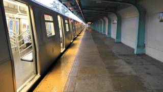 BMT Rockaway Parkway and Manhattan Bound R143 / R160 (L) Train at Wilson Avenue