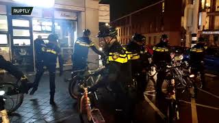 LIVE: Demonstrators protest against COVID-19 restrictions in the Hague