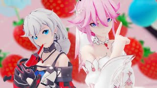 MMD HI3 ✦ Kallen X Sakura ~ Kimi no Kanojo ✦ | MMD HONKAI IMPACT 3RD DANCE