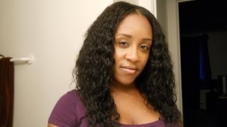 Evertress Chocolate Hair Wet N Wavy Sew In Wig Tutorial