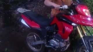 Переезд через овраг на S2 Dakar Irbis TTR 250 2014 года Lifan GY5