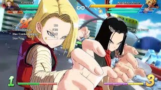 DBFZ - Android 18 Combos (Trunks/A. Gohan Assists)