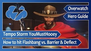 How to hit your McCree Flashbang vs. Reinhardt Barrier & Genji Deflect – Overwatch