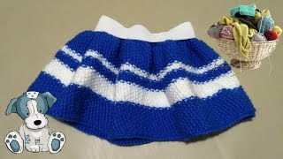 Пышная юбка спицами. Вязание юбки на спицах.