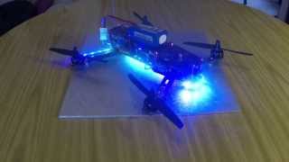 Blingged up Avada Quadcopter with WS2812B leds and Arduino