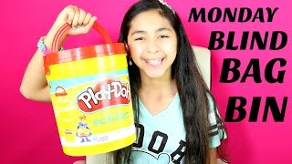 Monday Blind Bag Bin Giant Play Doh Bucket Toy Surprise|B2cutecupcakes