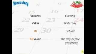 Lithuanian Vocabulary - Days