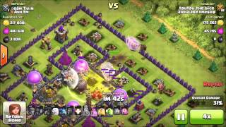 Clash of clans Queen healer goes in and picks a fight