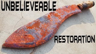 Rusty Handmade BUTCHER's SLICER - Unbelievable Restoration