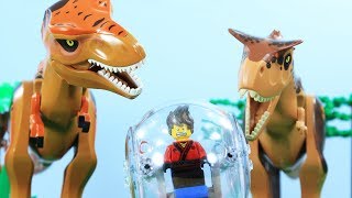 LEGO Jurassic World STOP MOTION LEGO Jurassic World: T Rex vs Carnotaurus | LEGO | By Brick Channel
