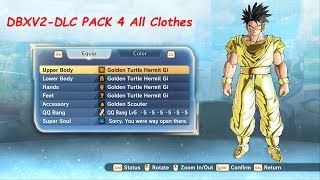 Dragon Ball Xenoverse 2 - All Dlc Pack 4 Clothes with Stats