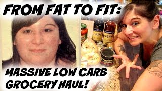 FROM FAT TO FIT:  MASSIVE LOW CARB GROCERY HAUL! | Nicole Collet
