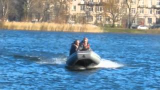Надувная пвх лодка Hunter 330 A - тест-драйв