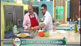 Malfatti de rúcula con salsa de cabalaza