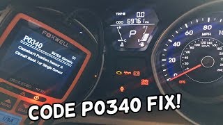 P0340 Camshaft Position Sensor A Hyundai Elantra Sonata Kia Forte Soul Optima