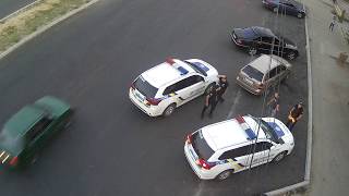 Полное видео с камеры наблюдения нападения на полицейских, без монтажа