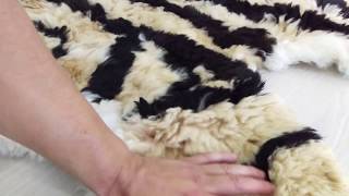 Ковер натуральный из меха Альпаки ШКУРА ТИГРА
