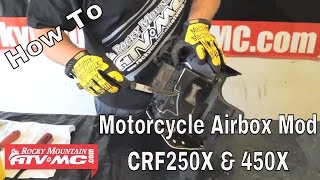 Honda CRF250X & CRF450X Airbox Mod