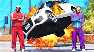 РЕАЛЬНЫЕ ПАЦАНЫ В GTA 5 - УГНАЛИ AUDI Q7 А ПОТОМ ОНА ВЗОРВАЛАСЬ!  ⚡ГАРВИН