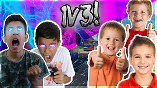 God Mode! Black Ops 3 1v3 Against Fans With Little Brother!