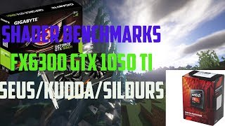Minecraft Shader mod benchmarks gtx 1050 Ti AMD FX6300 SEUS/KUDA/SILDURS shaders 8GB RAM