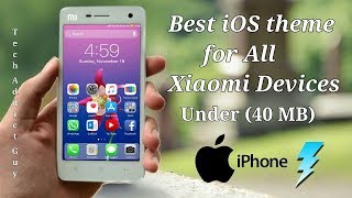 iOS BoSe 11.3x (MIUI 8) & iOS 11.6x (MIUI 9) || Best iOS look ever || Miui theme under 40 MB