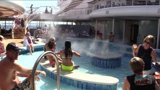 Quiet Cove Disney Fantasy adult pool area on Disney Cruise Line
