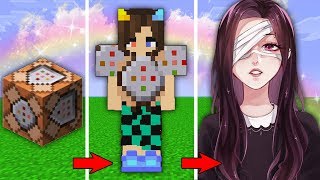? КАК МЕНЯЛАСЬ ДЕВУШКА КОМАНДНЫЙ БЛОК МОБ И ЕЁ ЖИЗНЕННЫЙ ЦИКЛ МАЙНКРАФТ
