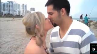 Strip off the beach to propose a girlfriend