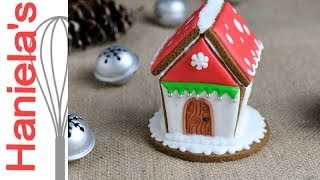 How To Make Mini Gingerbread Birdhouse, Decorate with Royal Icing